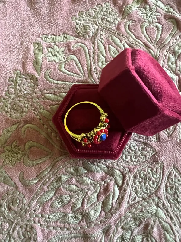 & Other Stories Women’s Stainless Steel Gold Tone Bohemian Design Size 8 - Image 3