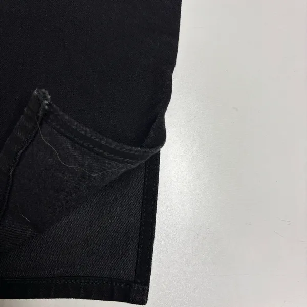 Reformation Liza Slit Hem Ultra High Rise Straight Long Black Jeans 26 - Image 4