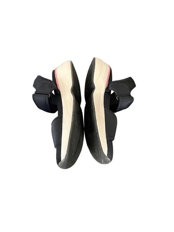 ZARA Platform Wedge Sandals Womens 8 Black Espadrille Summer - Image 2