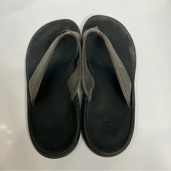 Olukai OHana flip flop sandals silver women’s size‎ 10 casual beach summer - Image 6