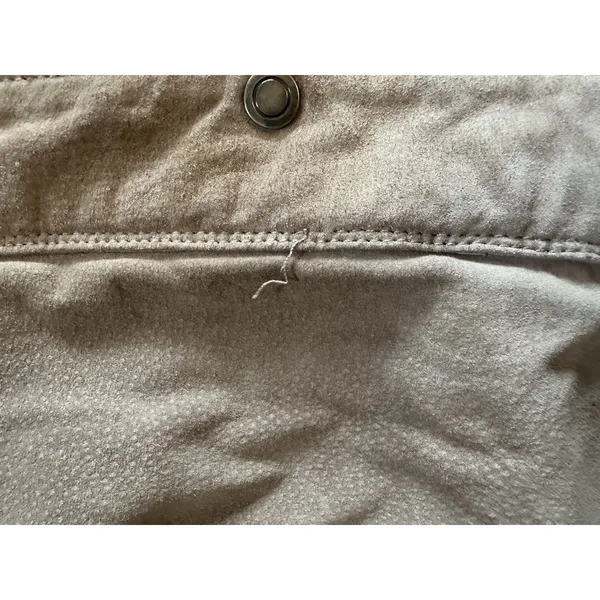 Coldwater Creek Suede Leather Jacket Snap/Zip Front Tan Vintage Women’s XL(18) - Image 10