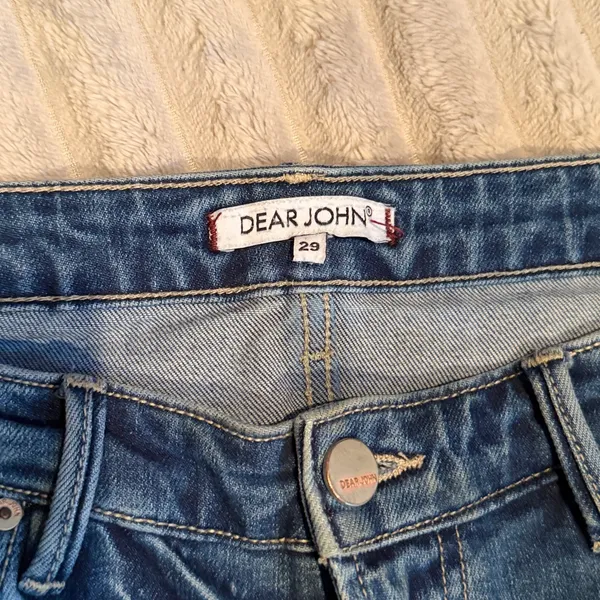 Dear John Liam Straight Leg Jeans Size 29 Distressed Raw‎ Step Hem - Image 3