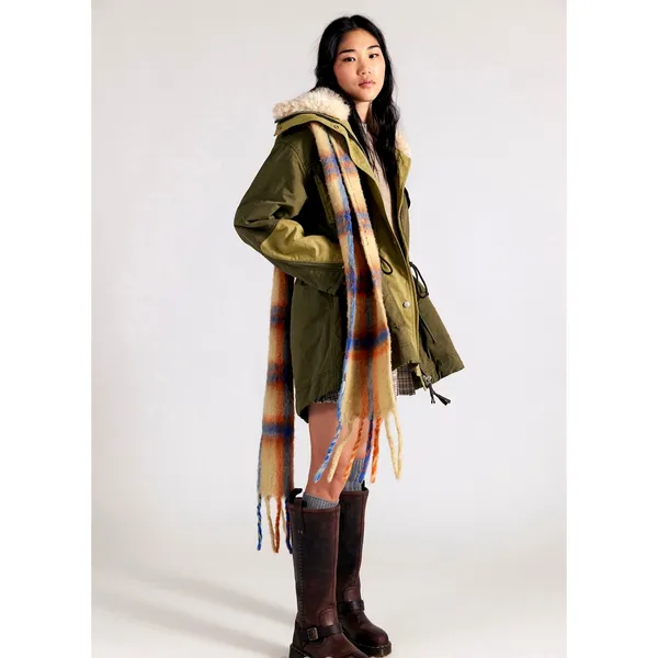 Free People We The Free Pieces of Me Parka Sage size M - Image 5