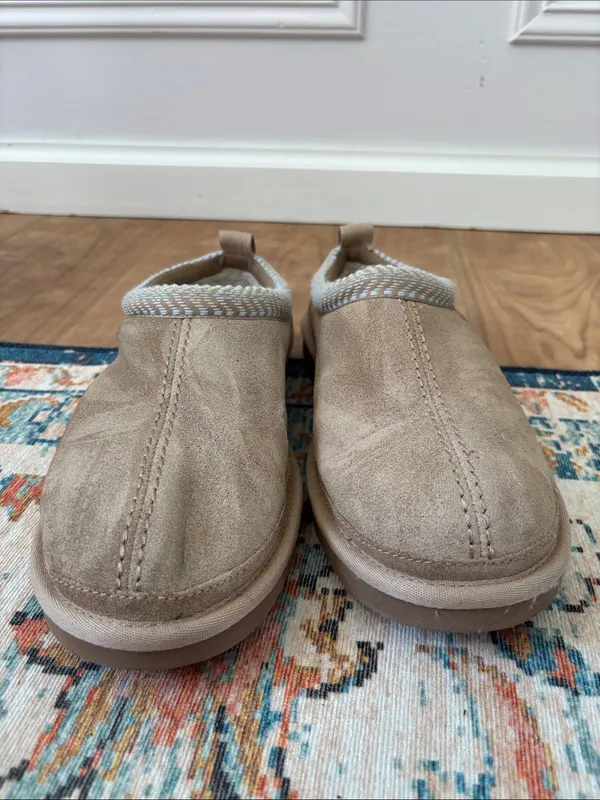 Koolaburra By UGG Burree Suede Slippers Sz 10 Cozy Comfort Loafers Neutral - Image 6