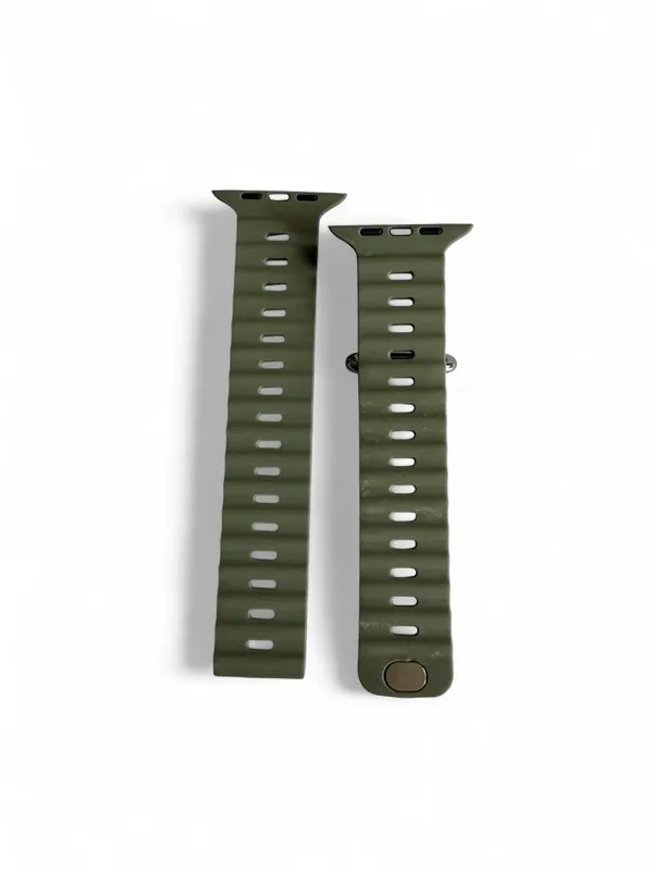 NWOT Olive Green Silicone Watch Band Compatible With Apple Watch Ultra - Image 6