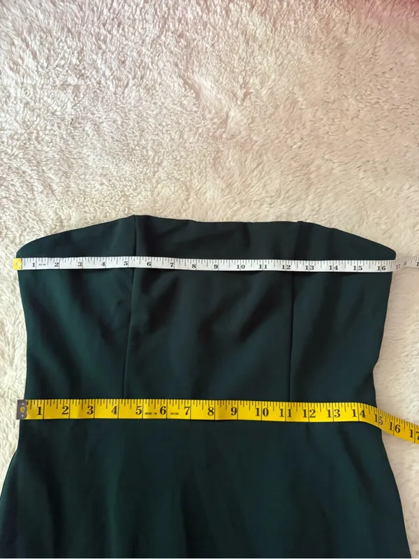 Lulus Compelling Style Emerald Strapless A-Line Maxi Dress Size Large NWT Formal - Image 8