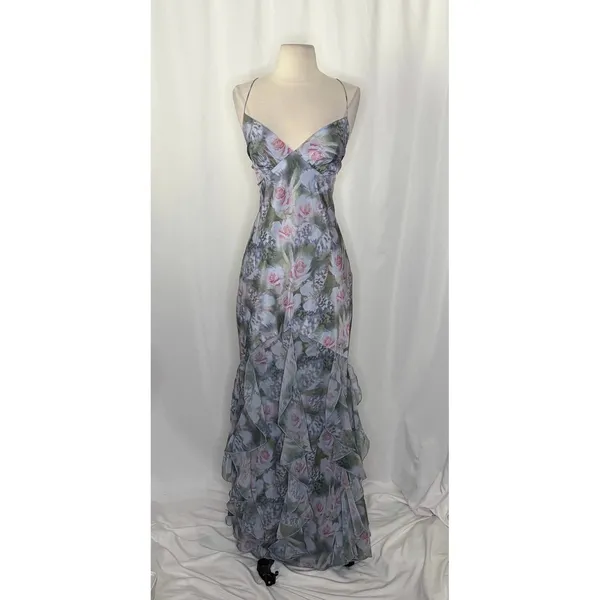 NWT!! Anthropologie FOR LOVE & LEMONS Elea Floral Ruffle Maxi Dress Medium‎ - Image 2
