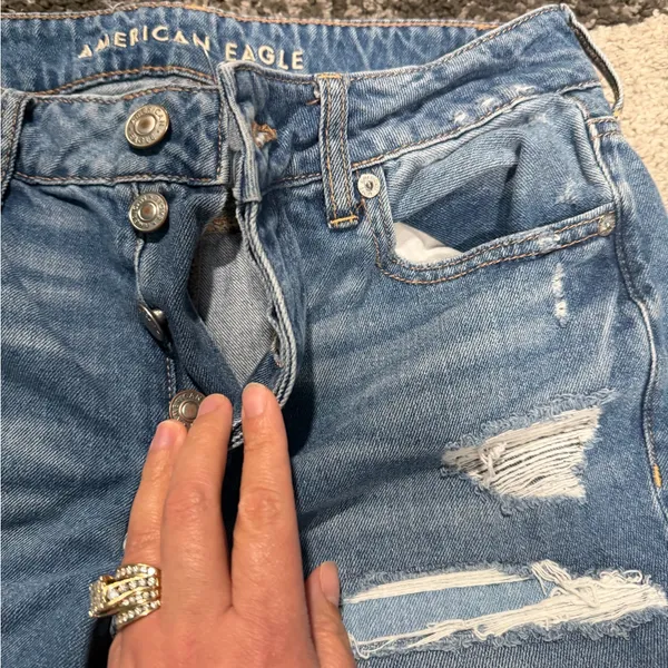 American Eagle Distressed Blue Jeans - Image 2
