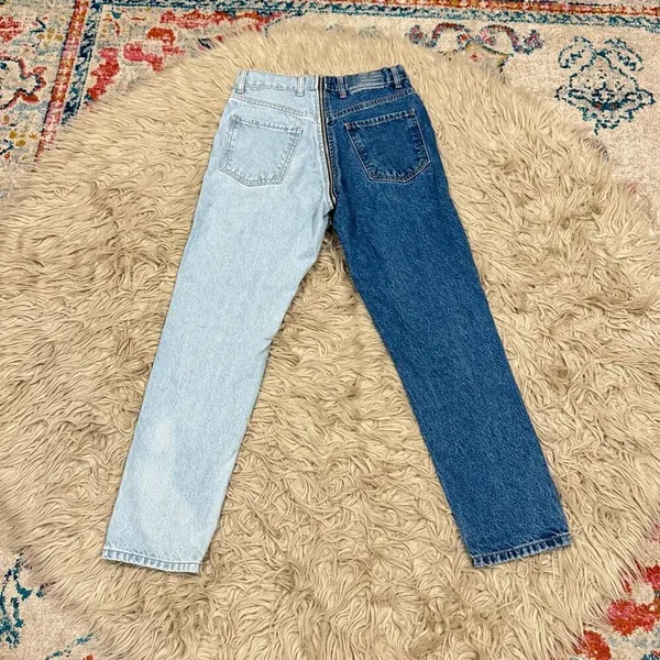 Revice Yin Yang Tokyo Wash Crops Full Zip 2 Toned Jeans Size 26 - Image 8