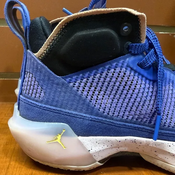 Jordan Women's Athletic High-Top Sneakers in Royal Blue and White - Image 3