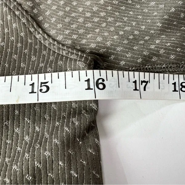 Lululemon Rest Less Cropped Half-Zip Grid Warp Rover Raw Linen Size 10 (Est) - Image 7