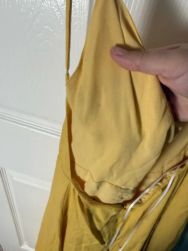 Reformation Thistle Dress in Dandelion 4 - Image 3