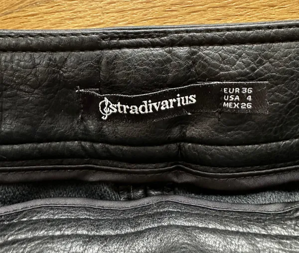 Stradivarius ASOS Faux Leather Mini Skirt - Image 4