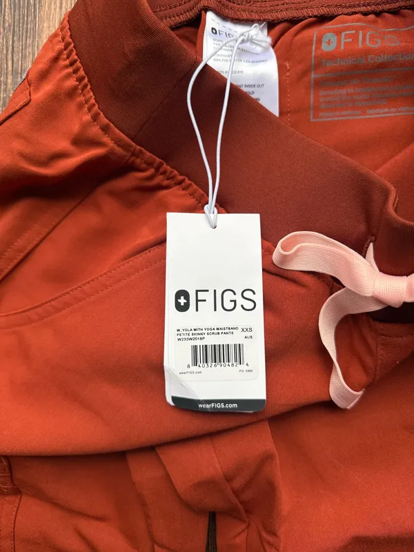 NWT FIGS Women’s Auburn Yola Skinny Scrub Pants - Size XXS Petite - Image 5