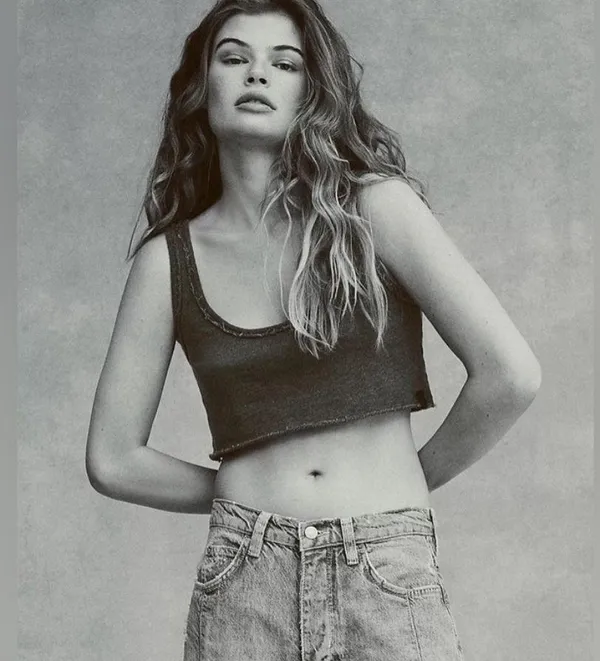 NWT FREE PEOPLE We The Free Raw Edge Crop Tank In Black. Size XL - Image 3