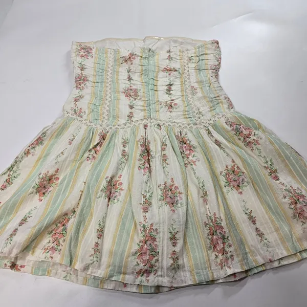 Tularosa Nellie Dress in Vintage Blue Floral Large - Image 12