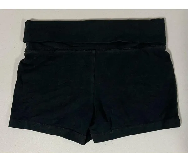 Mossimo Supply Co Black Solid Fold-Over Yoga Shorts Hot-Shorts Sweatshorts Bottoms Size S 🖤 - Image 2