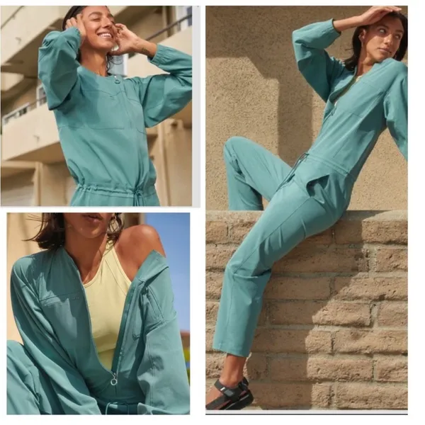 Lululemon Ventlight Zippered Jumpsuit in Tidewater Teal Size 2 - Image 2
