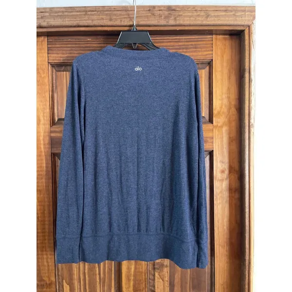 ALO GLIMPSE PULLOVER NAVY MEDIUM Blue - Image 6