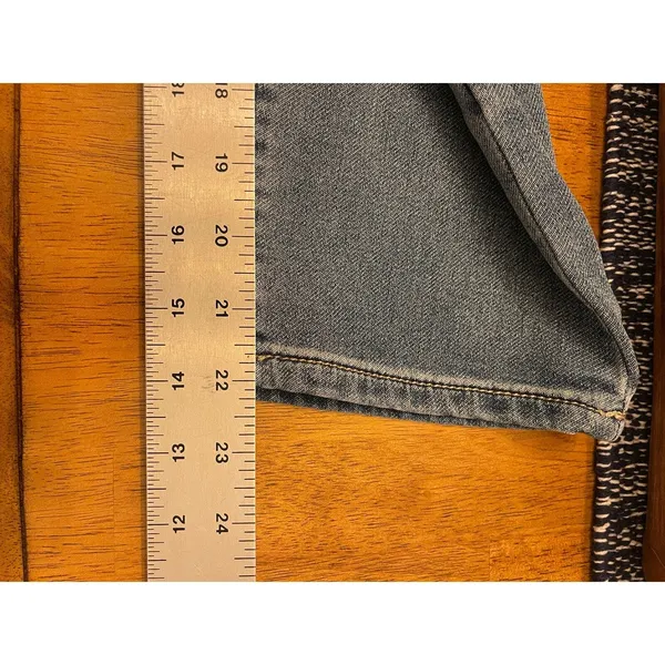 Seven7 Seven For All Mankind Jeans Women's Size 8 Cropped Girlfriend Capri Stretch - Image 8