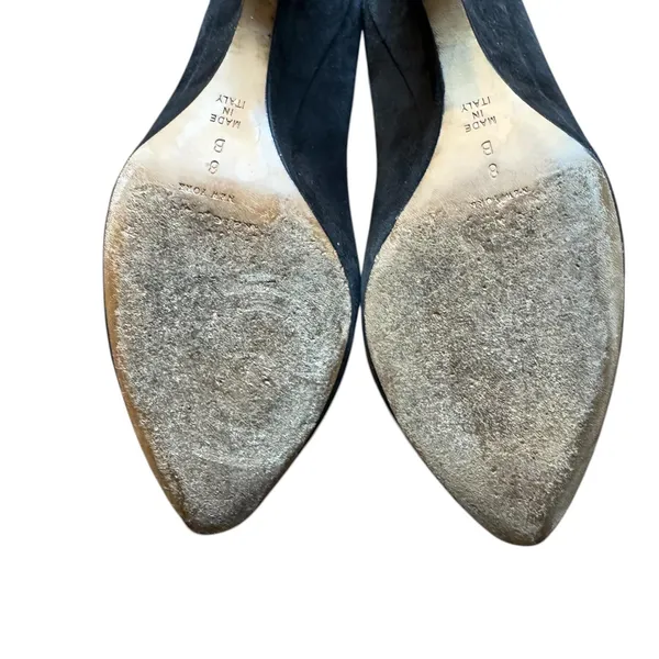 Kate Spade Shoes Womens Size 8 Black Suede Pointed‎ Toe High Heel Pumps Italy - Image 10