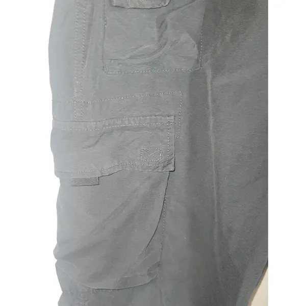 Aeropostale Black Women's Cargo Pants with Drawstring Waist, Size L - Image 5