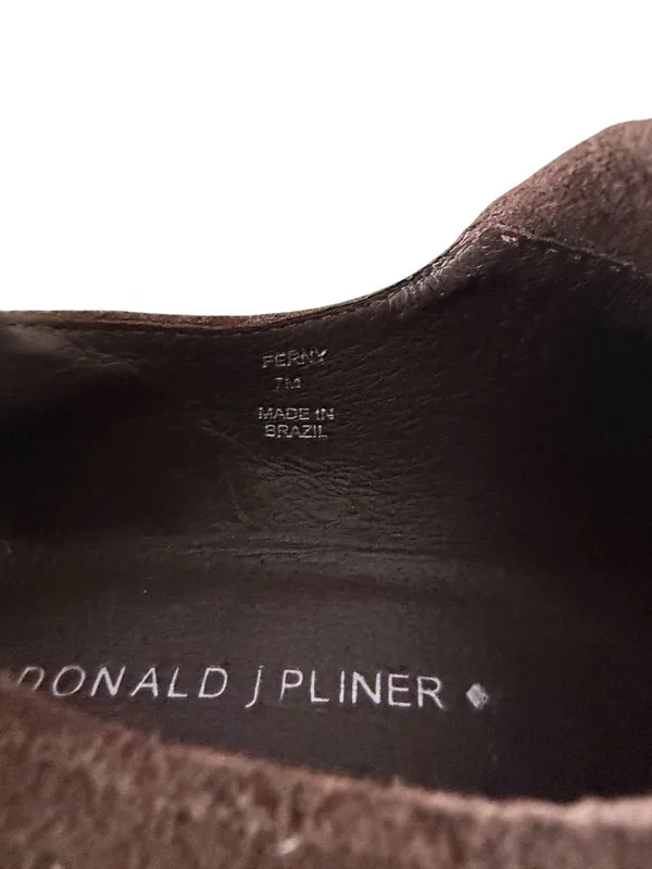 DONALD J PLINER Ferny Brown Suede Wedges Size 7 - Image 4