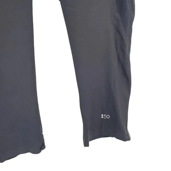 Splits59 Black Mesh Detail‎ Zip Ankle Cropped Leggings Size Large - Image 4