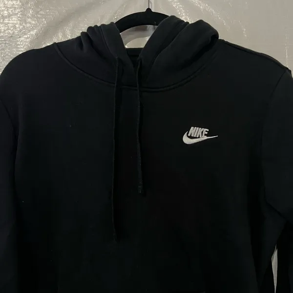Nike Black Sportswear Club Fleece Pullover Sweatshirt Size Medium - Image 3