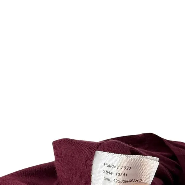 Marine Layer Lexi Mockneck Midi Dress Merlot Ribbed‎ Tencel Soft Stretch Large - Image 12