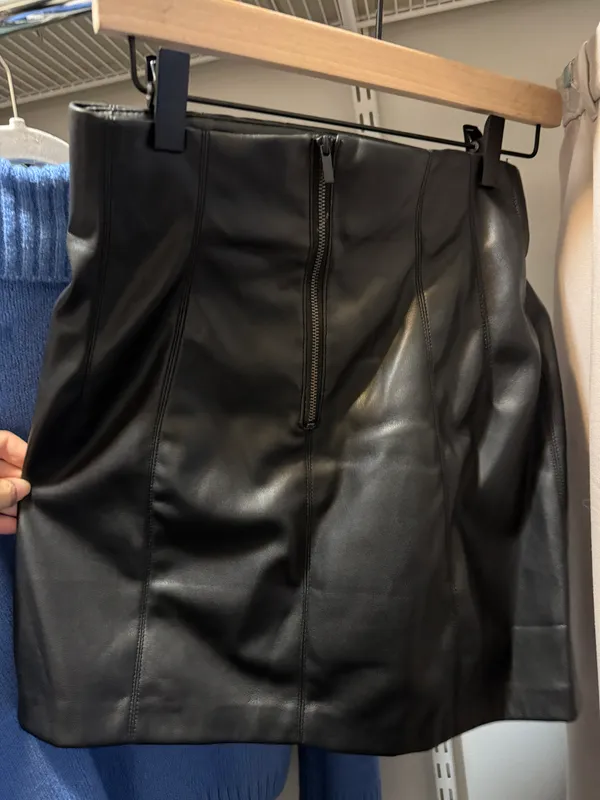 ZARA Leather Mini Skirt - Image 3