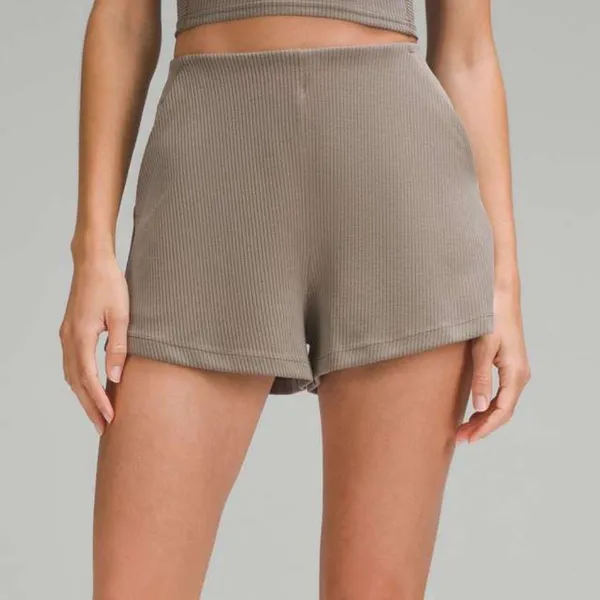 Lululemon Ribbed Softstreme High-Rise Short 2" in Nomad Women’s Size 4 Shorts - Image 2