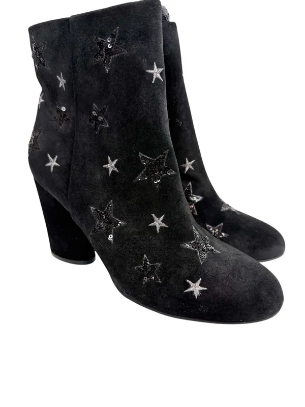 NEW The Fix Nash Oval Heel Ankle Bootie Sequin Star Black Size 8.5 - Image 14