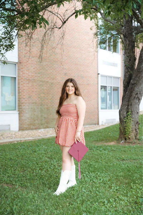 By Together Gingham Strapless Mini Dress - Image 5