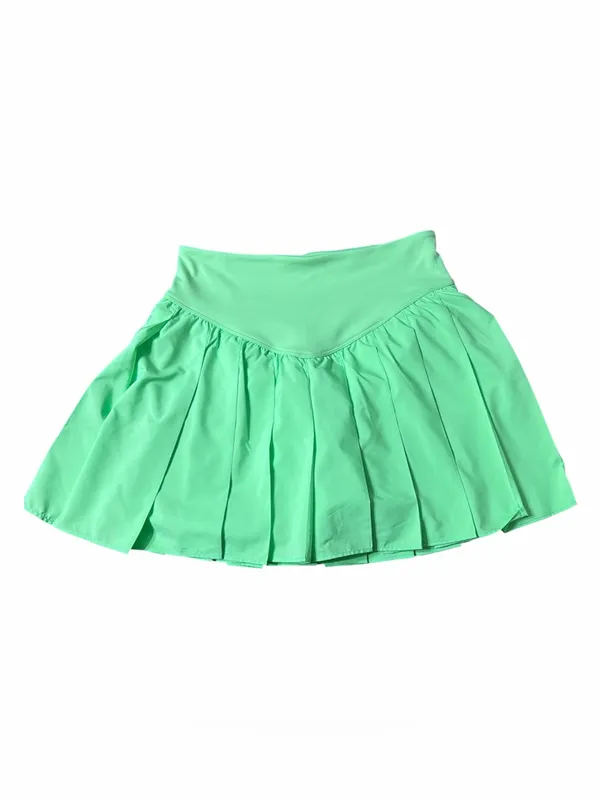 NWT Free People Movement NWT Keylime Swing of the Things Pleated Skort - Image 6