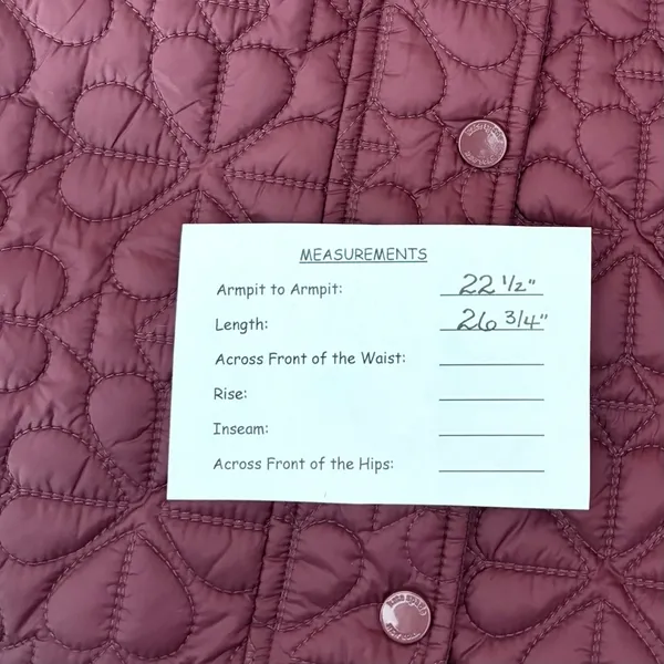 NWT!! KATE SPADE New York Water Resistant Hooded Floral Quilted Jacket X-Large - Image 15