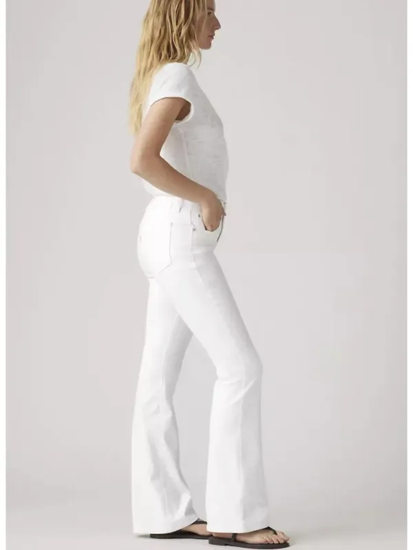 New Levi's 26x30 726 High Rise Flare Women's Jeans Soft Clean White Label - Image 2