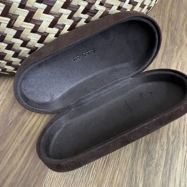 Tom Ford Sunglasses Sunnies Case Brown Suede Hard Shell CASE ONLY - Image 2