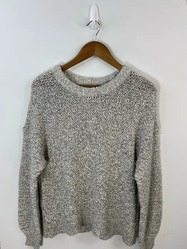 Madewell Gray Wool Blend Sweater Size Medium  - Image 3