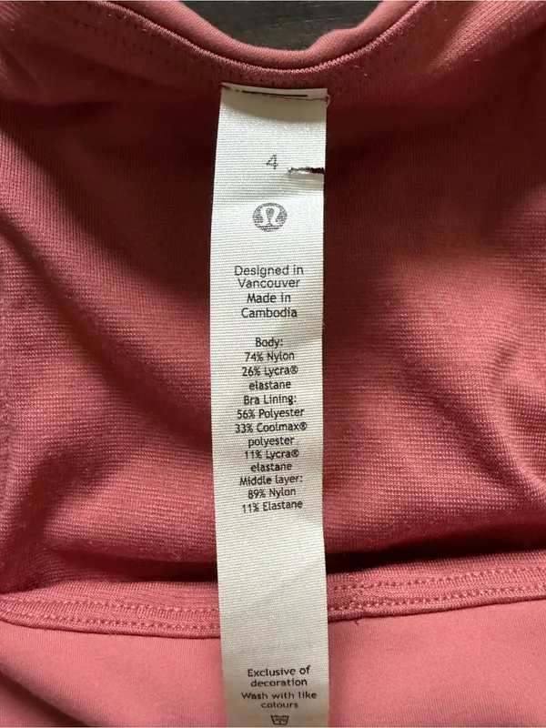 NWT lululemon athletica Rose Pink Instill racer back Tank - Image 3