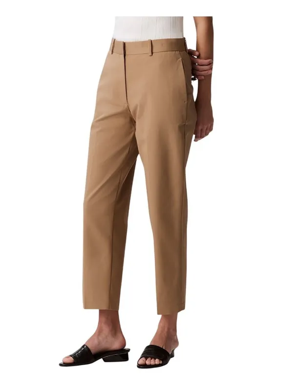 NWT Calvin Klein Cotton Stretch Straight Leg Fit Chino Pants Tigers Eye Brown 8 - Image 3
