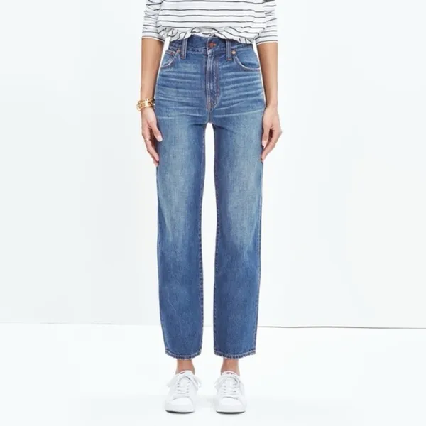 Madewell Westside Relaxed Straight Leg Jeans - Size 25 - Image 2