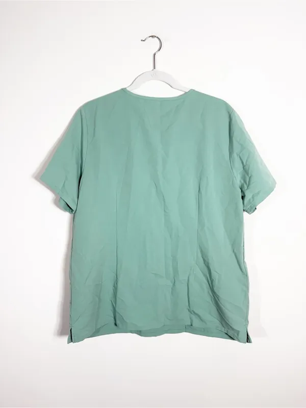 Figs Casma Three-Pocket Scrub Top Jade Green XL - Image 3