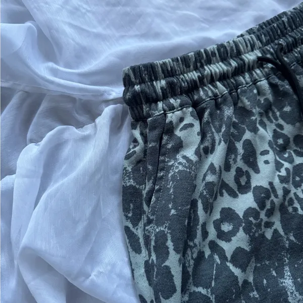 Best Lucky Wide Leg Leopard Print Sweatpants - Image 4
