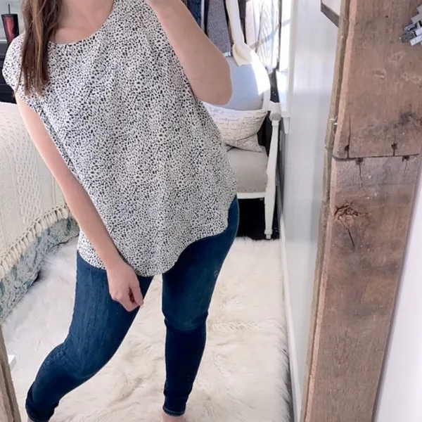 Entro leopard print top size large - Image 2