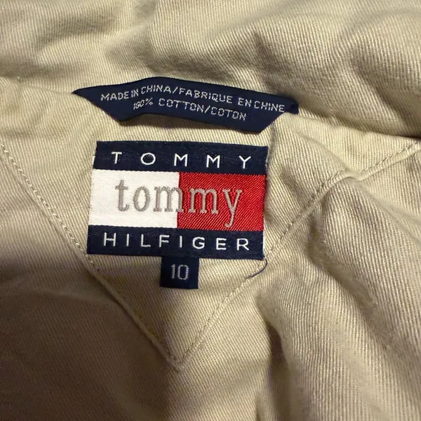 Tommy Hilfiger Tan Pea Coat with Classic Double-Breasted Design - Image 6