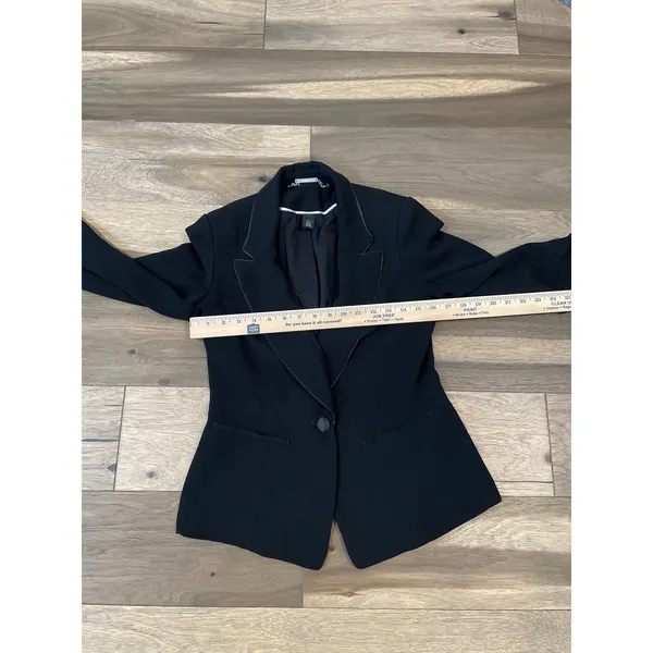 White House Black Market Classic Blazer Size 4 Black - Image 7