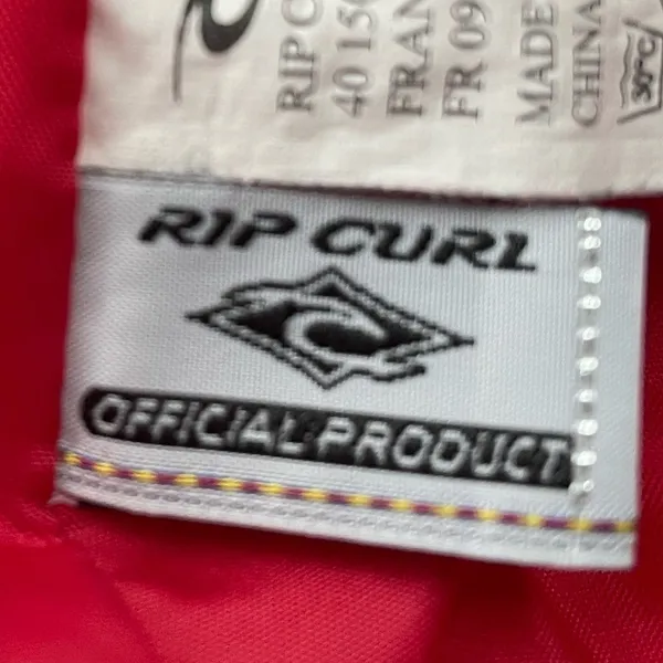 Rip curl Zip Up Puffer Snow Jacket in White‎ Red Size Medium - Image 8