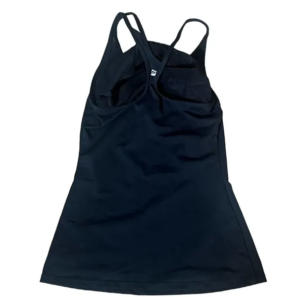 Fabletics Women's Black Athletic Tank Top Strappy Back Size L - Image 6
