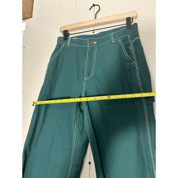 NWT Gap High Rise 90's Loose Carpenter Pants June Bug Green Sz 4 - Image 5